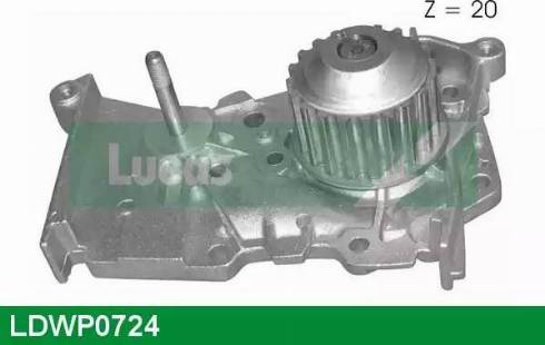 Lucas Engine Drive LDWP0724 - Water Pump www.autospares.lv