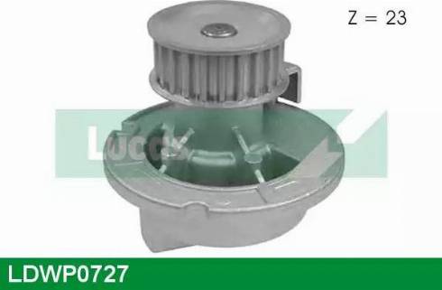 Lucas Engine Drive LDWP0727 - Water Pump www.autospares.lv