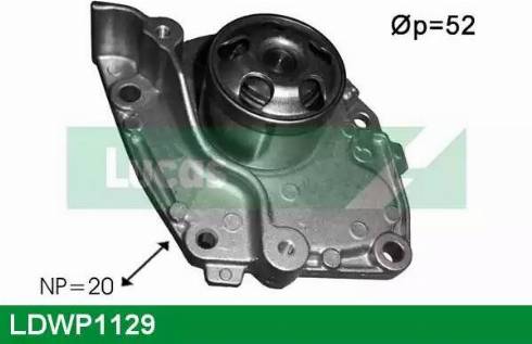 Lucas Engine Drive LDWP1129 - Water Pump www.autospares.lv