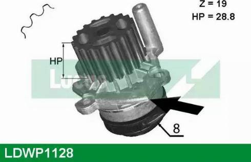 Lucas Engine Drive LDWP1128 - Water Pump www.autospares.lv