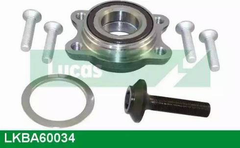 Lucas Engine Drive LKBA60034 - Подшипник ступицы колеса, комплект www.autospares.lv