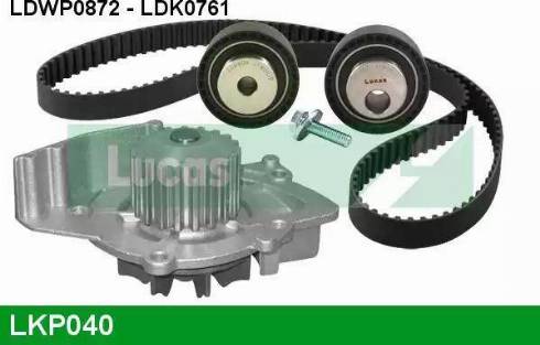 Lucas Engine Drive LKP040 - Водяной насос + комплект зубчатого ремня ГРМ www.autospares.lv