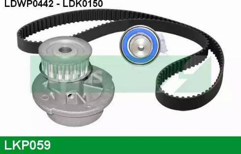 Lucas Engine Drive LKP059 - Water Pump & Timing Belt Set www.autospares.lv