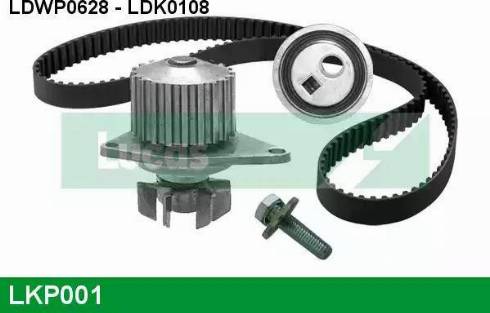 Lucas Engine Drive LKP001 - Ūdenssūknis + Zobsiksnas komplekts autospares.lv