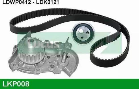 Lucas Engine Drive LKP008 - Ūdenssūknis + Zobsiksnas komplekts autospares.lv