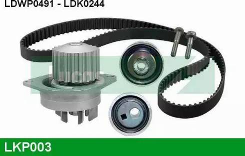 Lucas Engine Drive LKP003 - Ūdenssūknis + Zobsiksnas komplekts www.autospares.lv