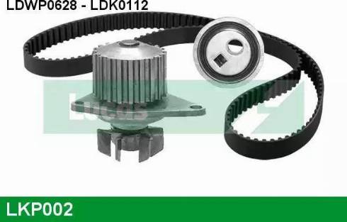 Lucas Engine Drive LKP002 - Водяной насос + комплект зубчатого ремня ГРМ www.autospares.lv