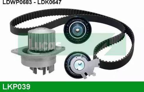 Lucas Engine Drive LKP039 - Ūdenssūknis + Zobsiksnas komplekts autospares.lv