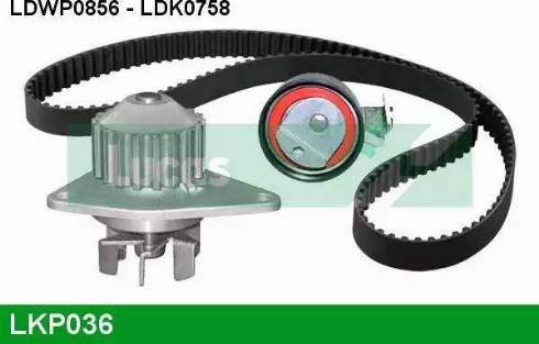 Lucas Engine Drive LKP036 - Ūdenssūknis + Zobsiksnas komplekts www.autospares.lv