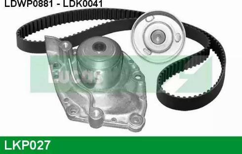 Lucas Engine Drive LKP027 - Ūdenssūknis + Zobsiksnas komplekts autospares.lv