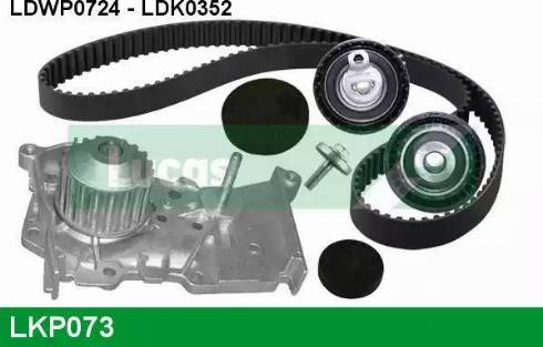 Lucas Engine Drive LKP073 - Ūdenssūknis + Zobsiksnas komplekts www.autospares.lv