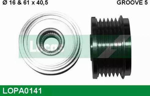 Lucas Engine Drive LOPA0141 - Pulley, alternator, freewheel clutch www.autospares.lv