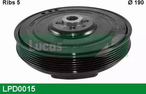 Lucas Engine Drive LPD0015 - Piedziņas skriemelis, Kloķvārpsta autospares.lv