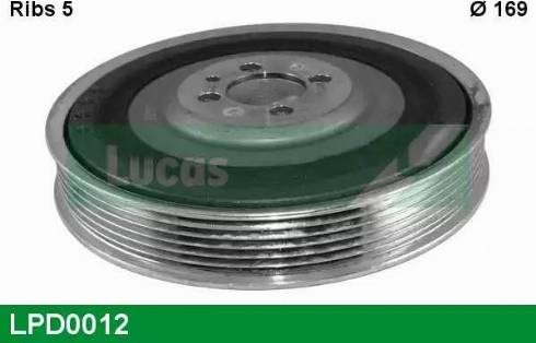 Lucas Engine Drive LPD0012 - Шкив коленчатого вала www.autospares.lv