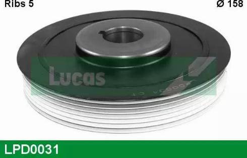 Lucas Engine Drive LPD0031 - Шкив коленчатого вала www.autospares.lv