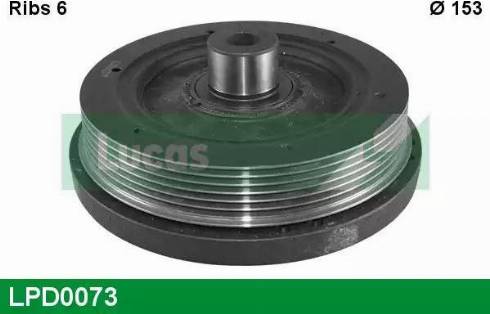 Lucas Engine Drive LPD0073 - Piedziņas skriemelis, Kloķvārpsta www.autospares.lv