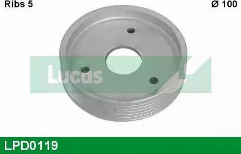 Lucas Engine Drive LPD0119 - Pulley, power steering pump www.autospares.lv