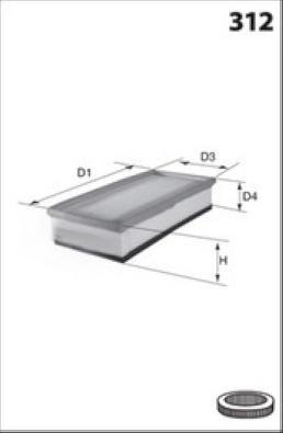 Lucas Filters LFAF197 - Gaisa filtrs autospares.lv