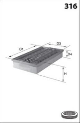 Lucas Filters LFAF384 - Gaisa filtrs autospares.lv