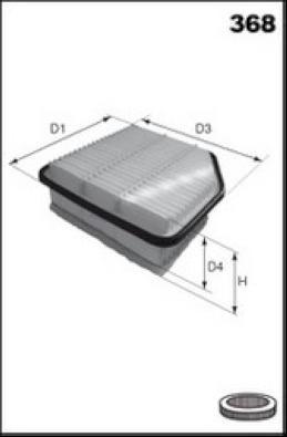 Lucas Filters LFAF293 - Gaisa filtrs autospares.lv