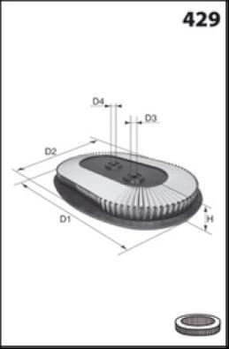 Lucas Filters LFAF255 - Gaisa filtrs www.autospares.lv