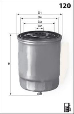 Lucas Filters LFDS224 - Degvielas filtrs autospares.lv