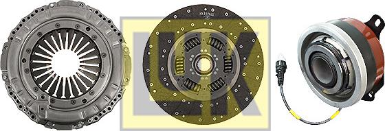 LUK 643 3463 33 - Sajūga komplekts www.autospares.lv