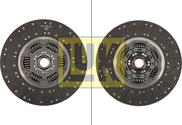 LUK 343 0285 10 - Sajūga disks www.autospares.lv