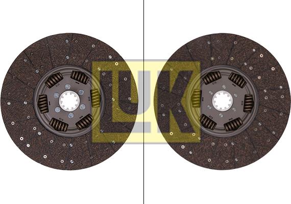 LUK 338 0155 10 - Sajūga disks www.autospares.lv