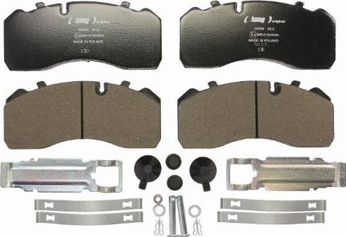 Lumag 29095 00 901 10 - Brake Pad Set, disc brake www.autospares.lv