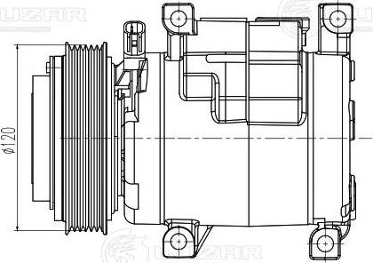 Luzar LCAC 0304 - Kompresors, Gaisa kond. sistēma www.autospares.lv