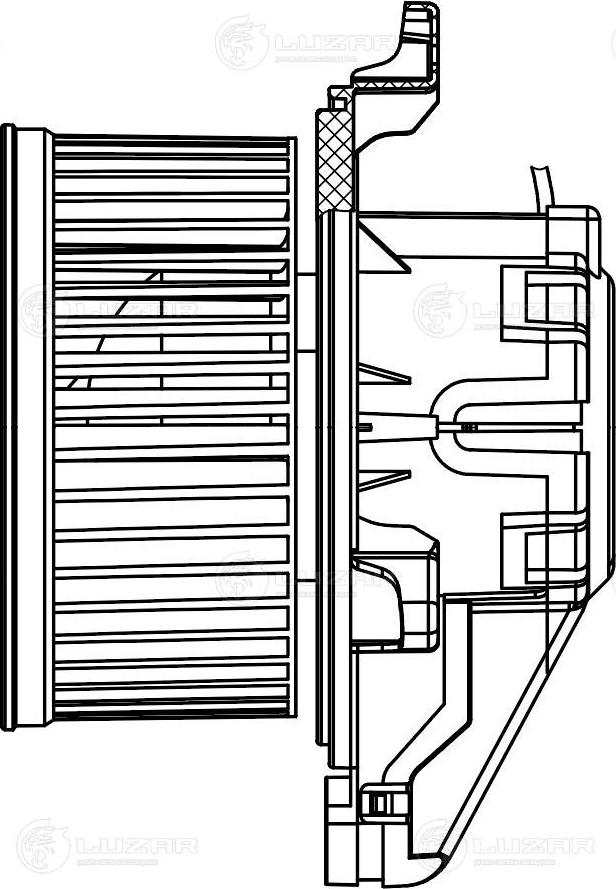 Luzar LFh 1518 - Electric Motor, interior blower www.autospares.lv