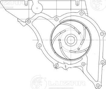 Luzar LWP 1878 - Water Pump www.autospares.lv