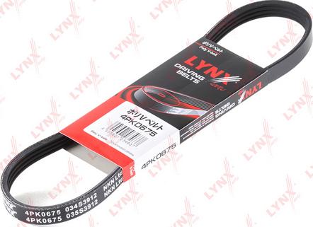 LYNXauto 4PK0675 - Ķīļrievu siksna autospares.lv