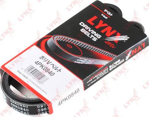 LYNXauto 4PK0840 - V-Ribbed Belt www.autospares.lv