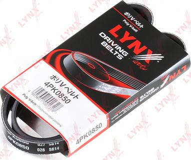 LYNXauto 4PK0850 - Поликлиновой ремень www.autospares.lv