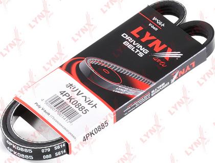 LYNXauto 4PK0885 - Ķīļrievu siksna www.autospares.lv