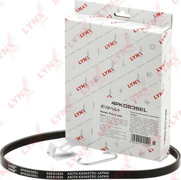 LYNXauto 4PK0836EL - Ķīļrievu siksna autospares.lv