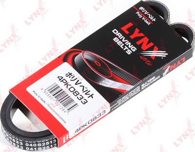 LYNXauto 4PK0833 - V-Ribbed Belt www.autospares.lv