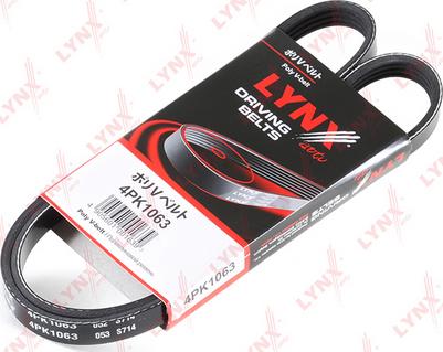 LYNXauto 4PK1063 - Поликлиновой ремень www.autospares.lv