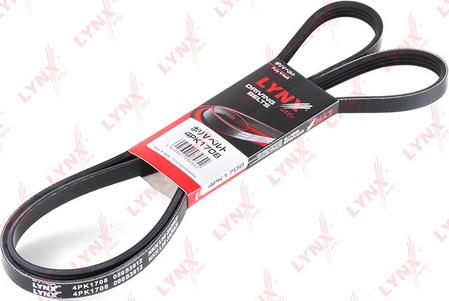 LYNXauto 4PK1708 - Поликлиновой ремень www.autospares.lv