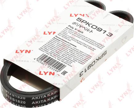 LYNXauto 5PK0913 - Ķīļrievu siksna www.autospares.lv