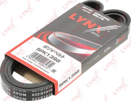 LYNXauto 5PK1398 - Поликлиновой ремень www.autospares.lv