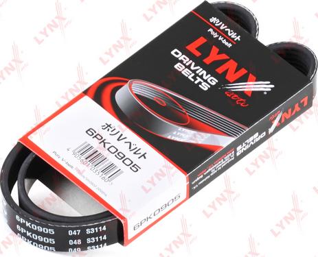 LYNXauto 6PK0905 - V-Ribbed Belt www.autospares.lv