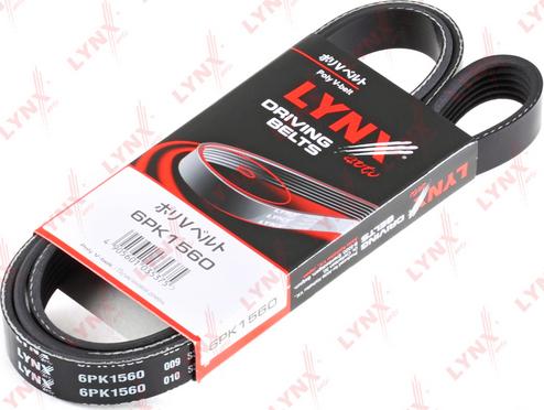 LYNXauto 6PK1560 - V-Ribbed Belt www.autospares.lv