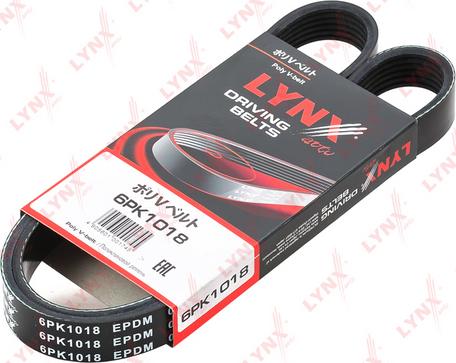 LYNXauto 6PK1018 - Ķīļrievu siksna www.autospares.lv