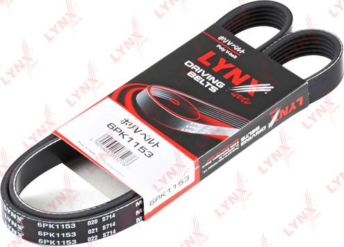 LYNXauto 6PK1153 - V-Ribbed Belt www.autospares.lv