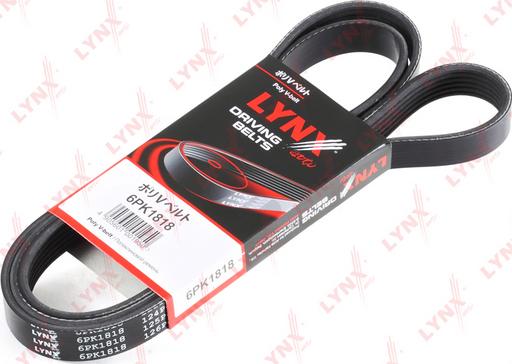 LYNXauto 6PK1818 - V-Ribbed Belt www.autospares.lv