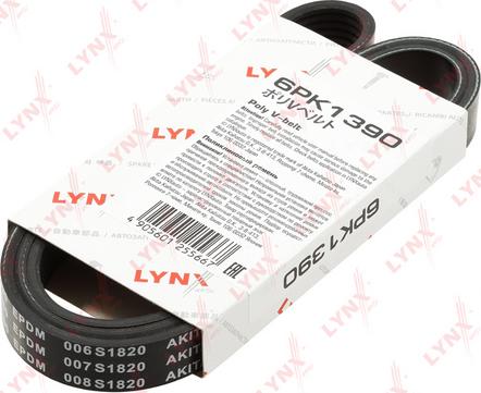 LYNXauto 6PK1390 - Ķīļrievu siksna autospares.lv