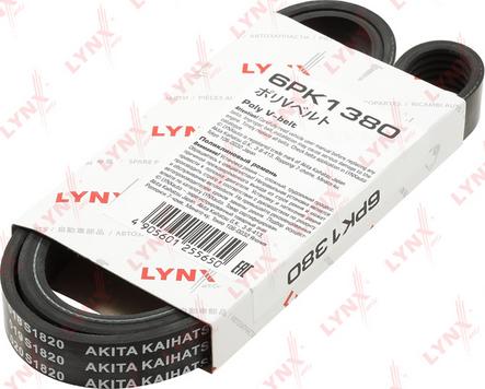 LYNXauto 6PK1380 - Ķīļrievu siksna autospares.lv